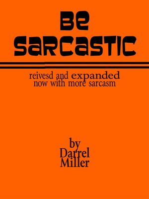 cover image of Be Sarcastic